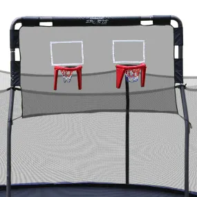 12' Trampoline Double Basketball Hoop Accessory