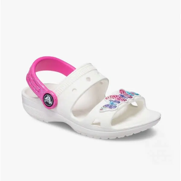 207803-100 CLASSIC EMBELLISHED Kids Sandals White