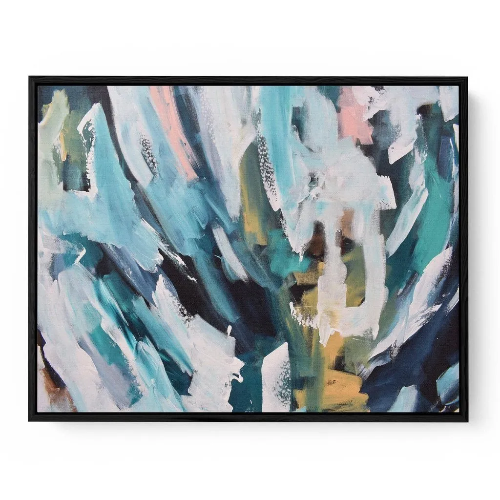 Abstract 170 Framed Canvas