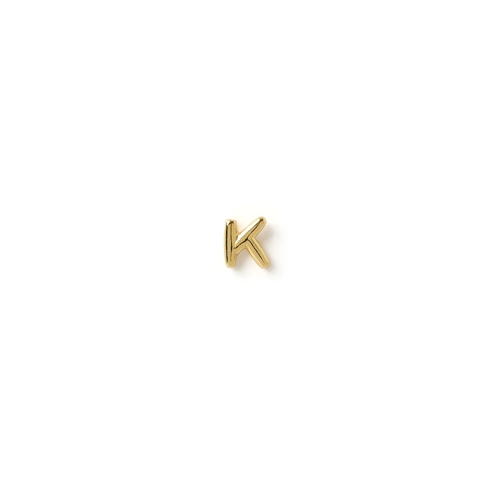 Alphabet Gold Single Stud