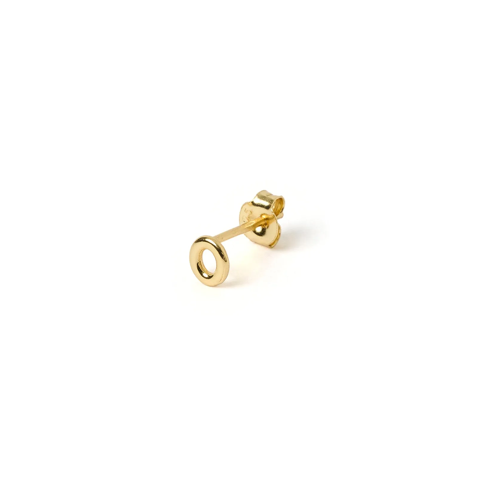 Alphabet Gold Single Stud