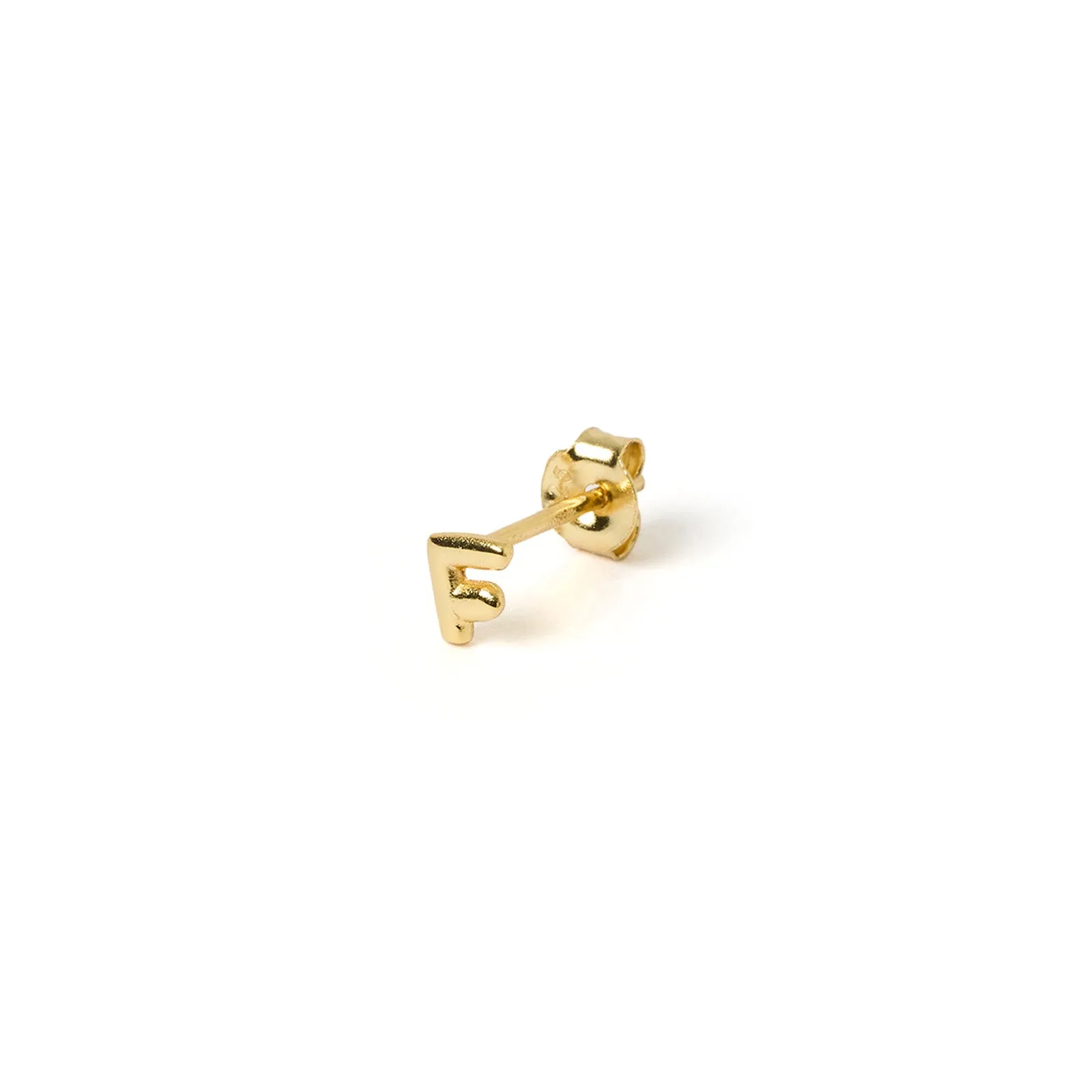 Alphabet Gold Single Stud