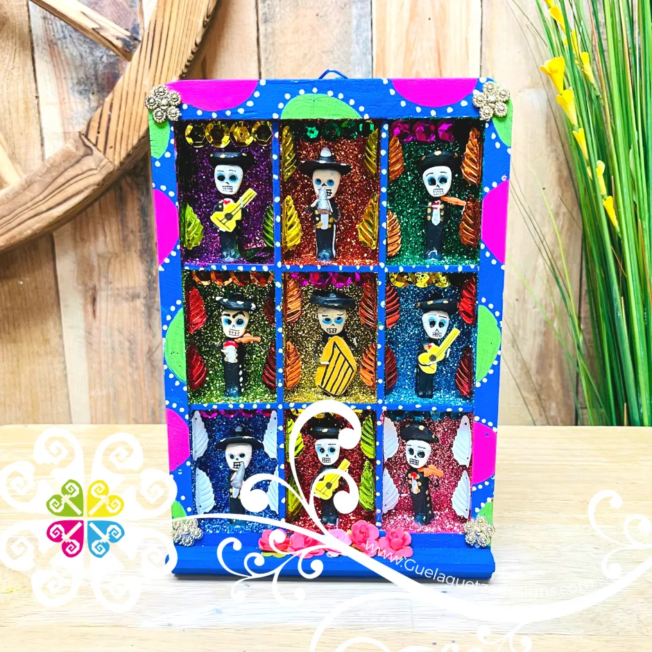 Artistas Mexican Gallery Box Decor - Cajita Decorativa Barro Cocido