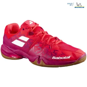 Babolat Men's Shadow Spirit Badminton Shoes- Cherry Tomato