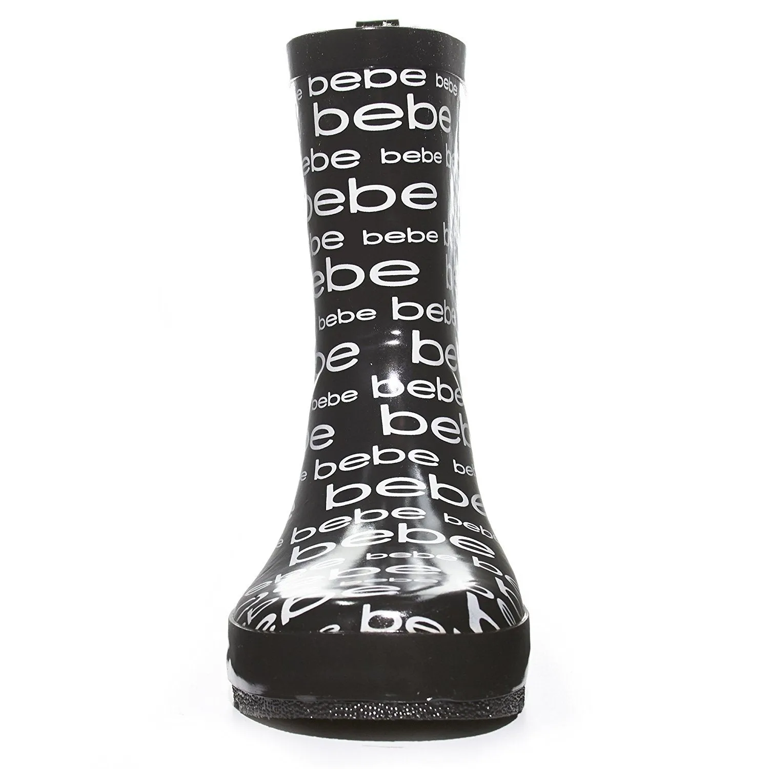 bebe Girls Printed High Cut Puddle Proof Slip On Rain Boots (See More Colors and Sizes)