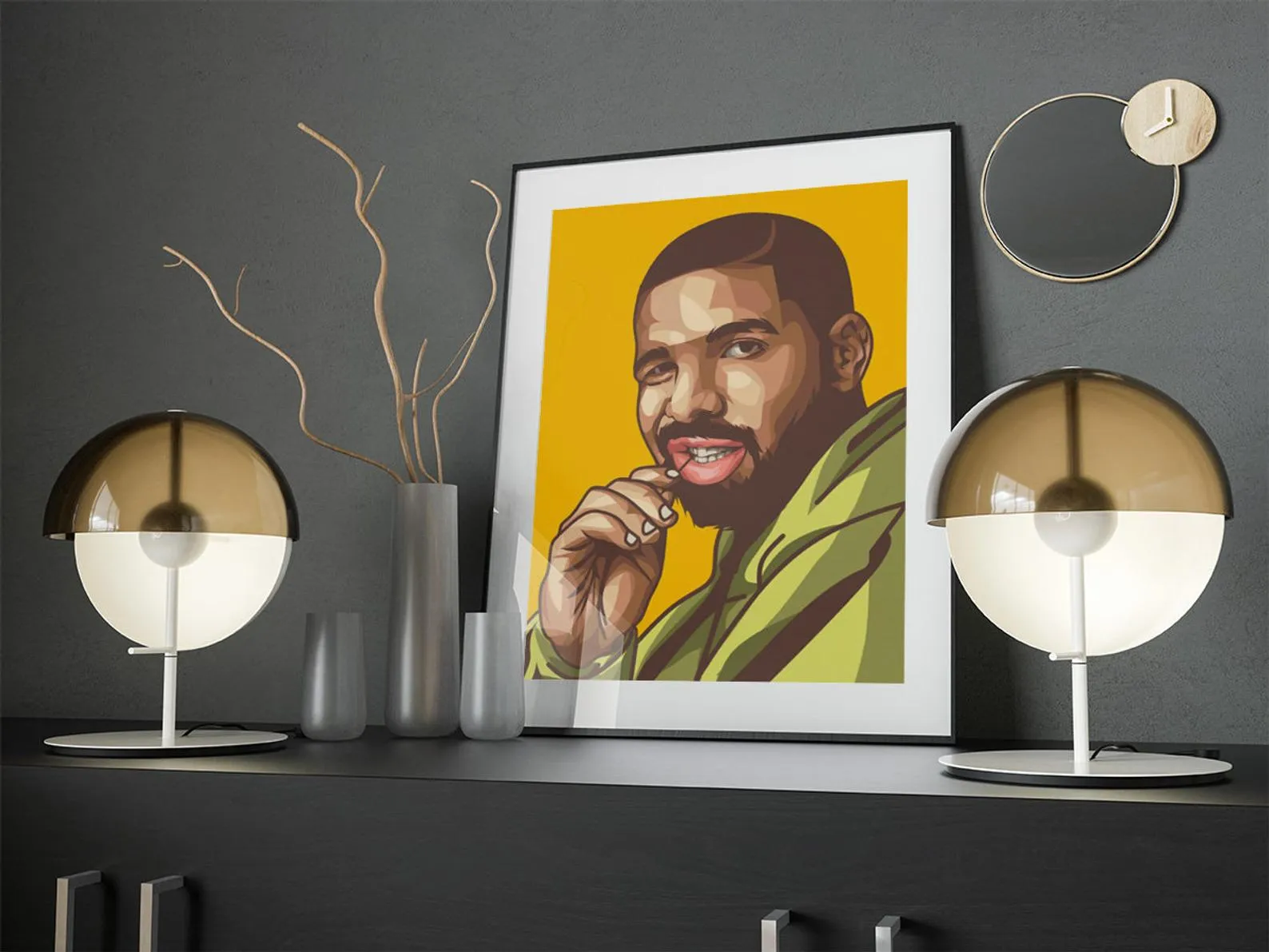 Drake Custom Poster, Drake Canvas Rolls, Custom Music Canvas, Home decor, Wall Hanging, Rapper Canvas Rolls