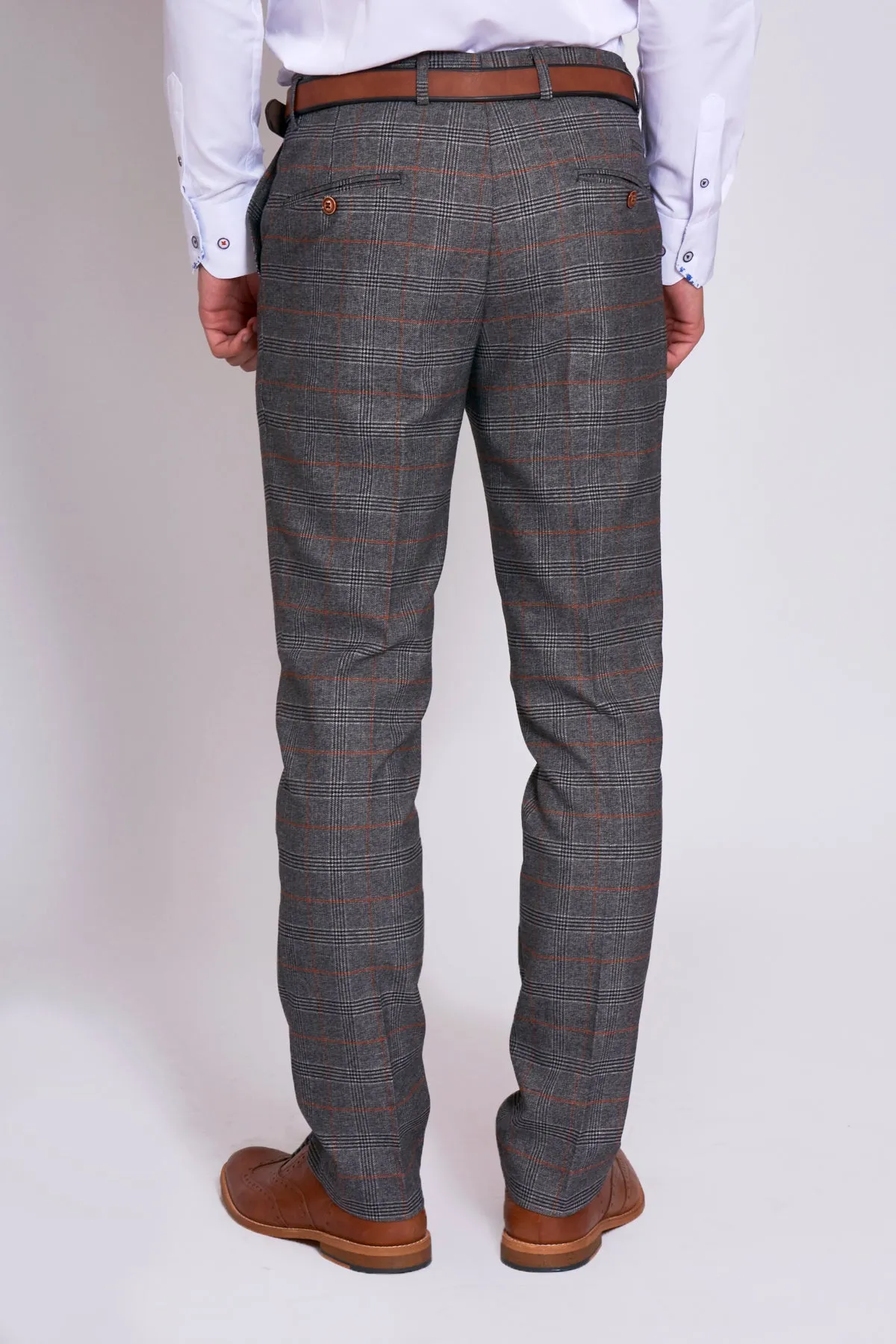 JENSON - Grey Check Two Piece Suit