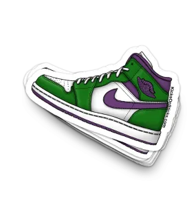 Jordan 1 Mid "Incredible Hulk" Sneaker Sticker