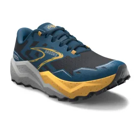 Men's Brooks Caldera 7 (Ebony/ Blue Sapphire/ Orange)