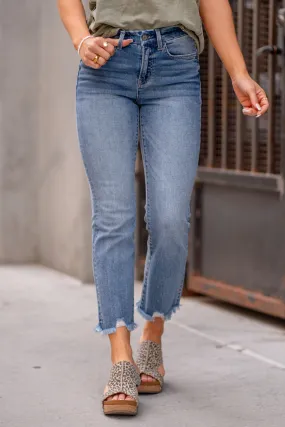 Merciful High Rise Crop Flare Jeans