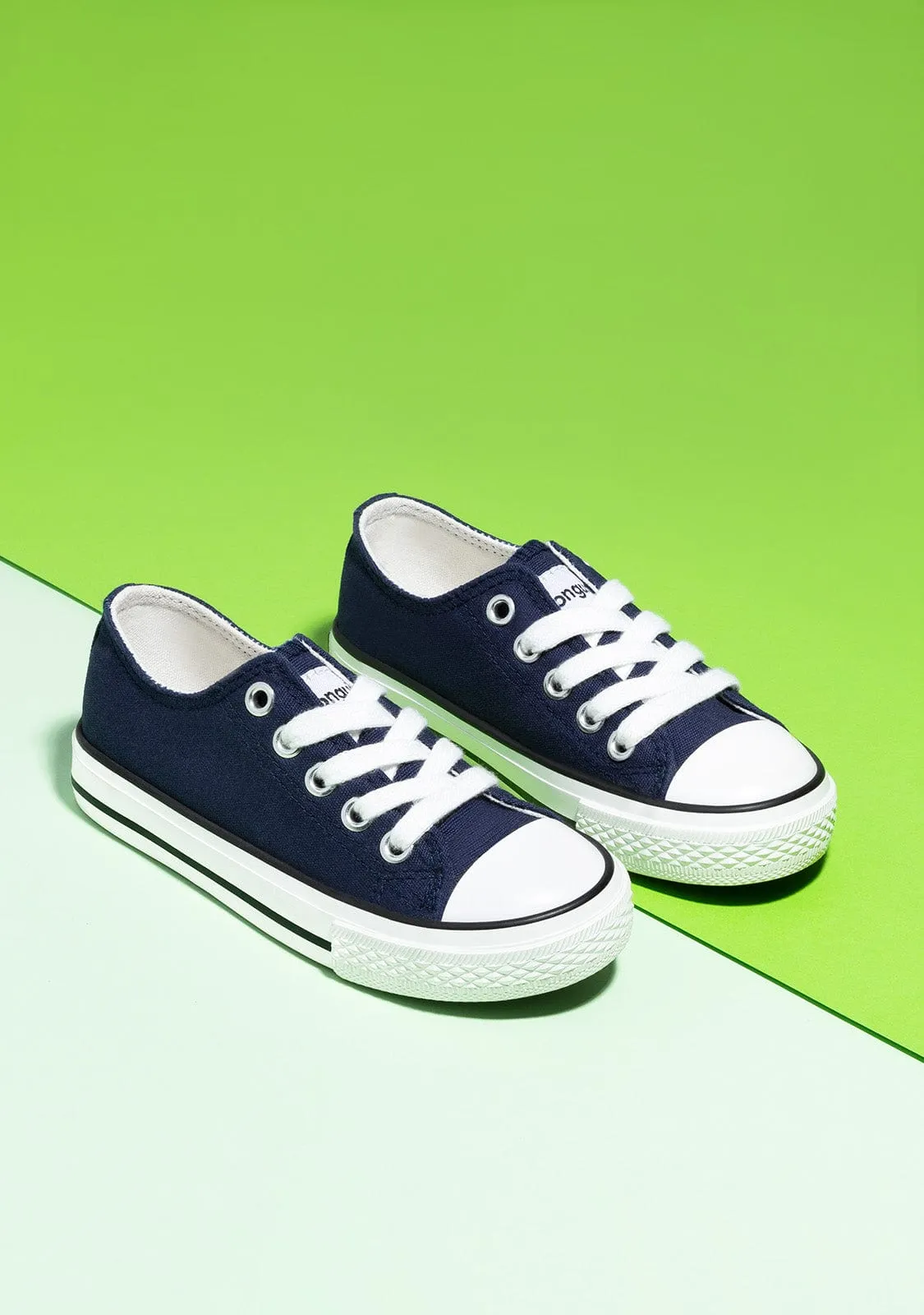 Navy Basic Sneakers Canvas
