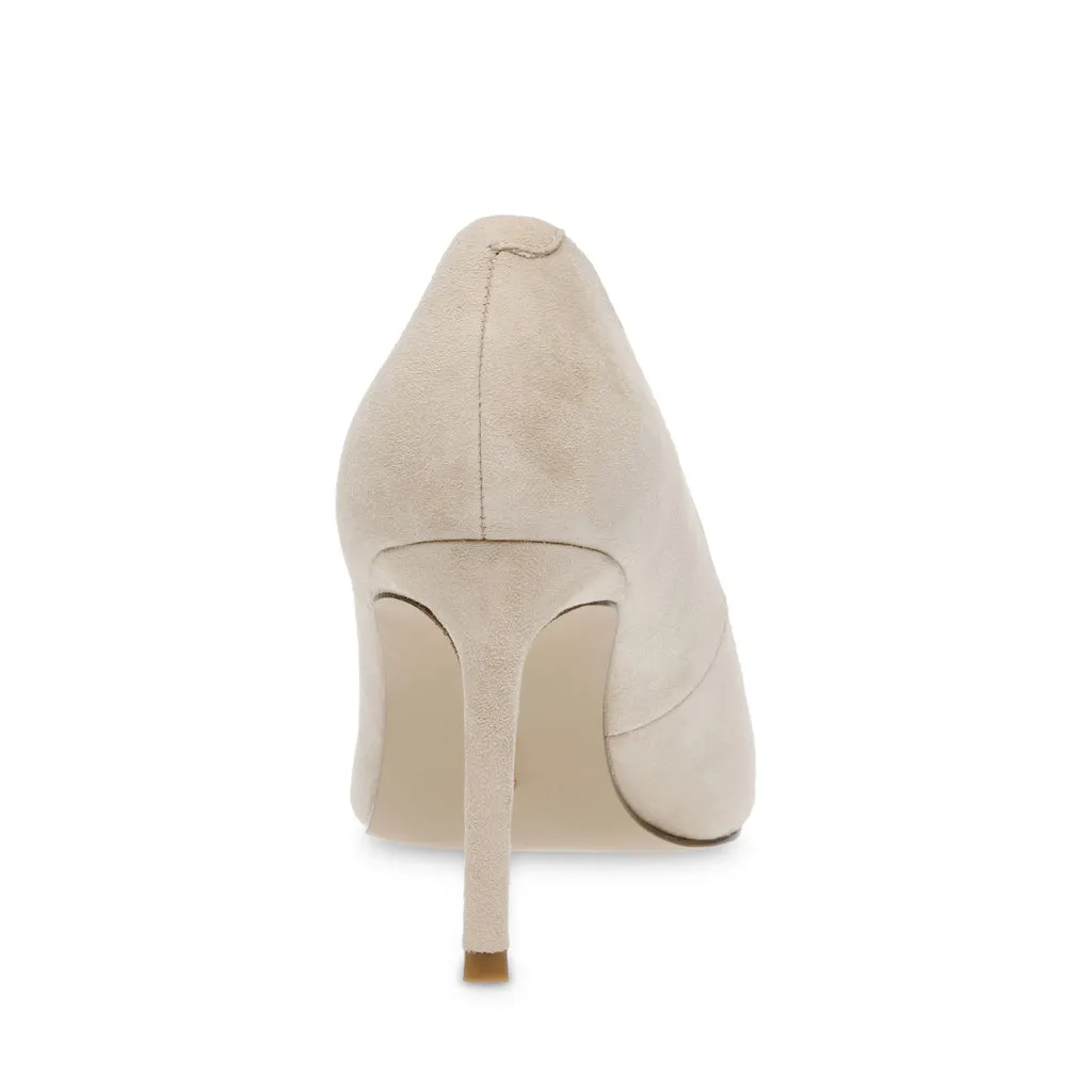 Cream Natural Suede Prophecy Pump - Optimized