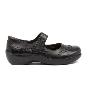 Ziera Gummibear Mary Jane (Women) - Black Leather